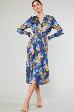 Aida Floral Midi Dress