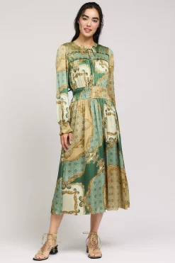 Aida Smocked Midi Dress