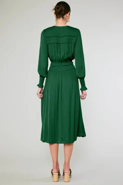 Aida Smocked Midi Dress