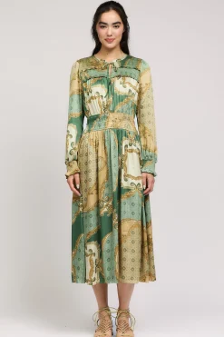 Aida Smocked Midi Dress