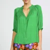 Angelica Pleated Blouse