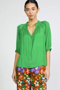 Angelica Pleated Blouse
