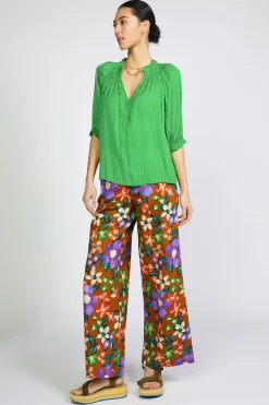 Angelica Pleated Blouse