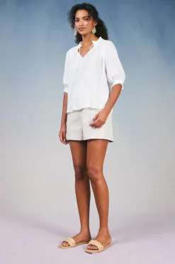 Angelica Pleated Blouse