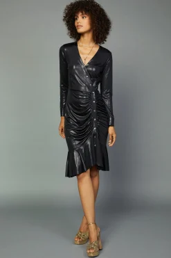 Asymmetrical Button Dress