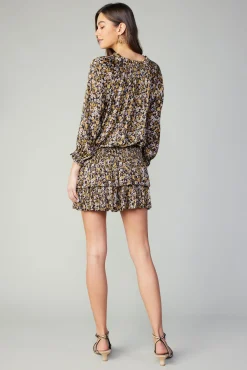 Aurelie Floral Print Mini Dress