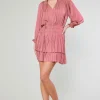 Aurelie Pleated Mini Dress
