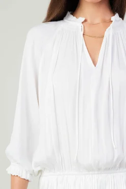 Aurelie Pleated Mini Dress