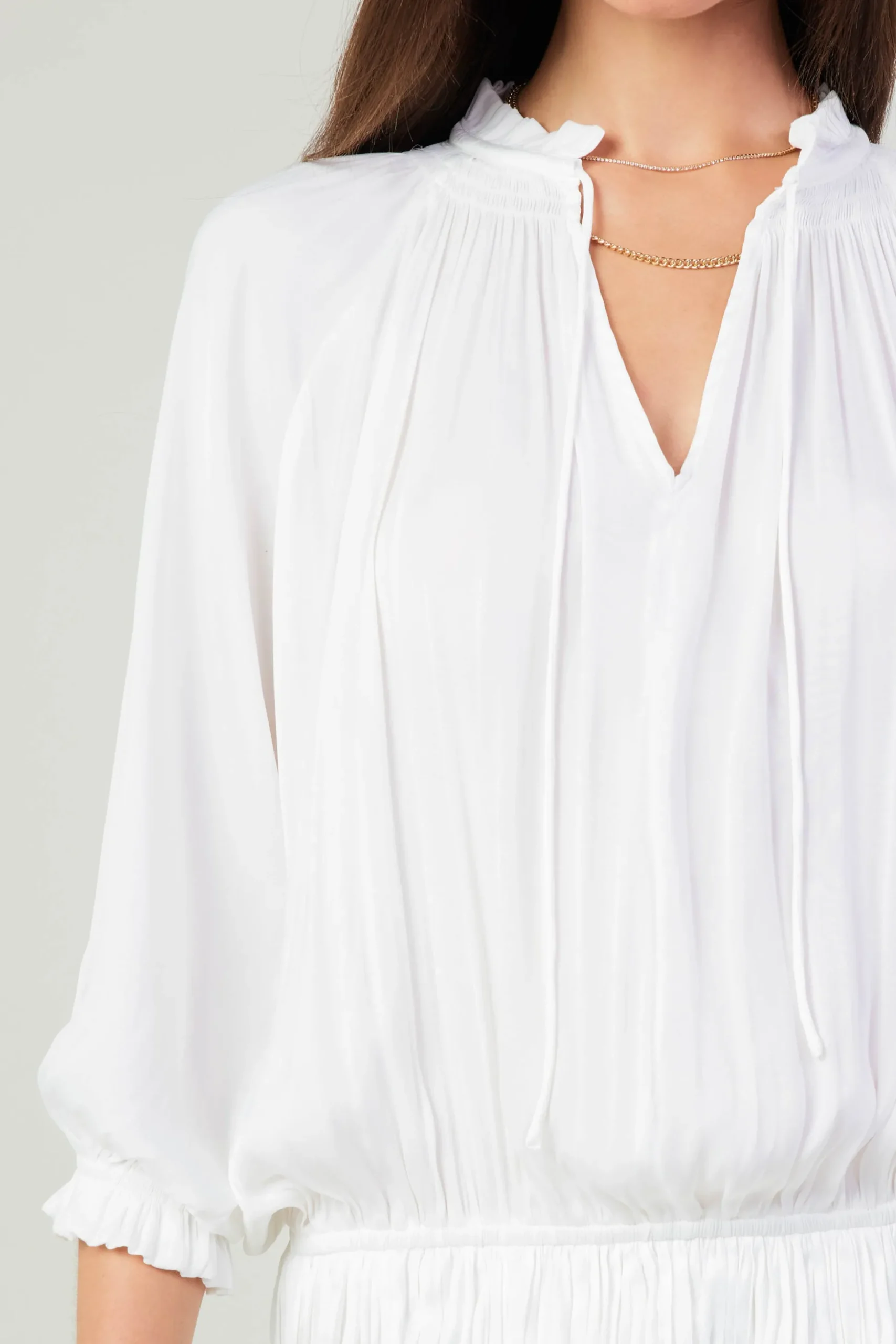 Aurelie Pleated Mini Dress