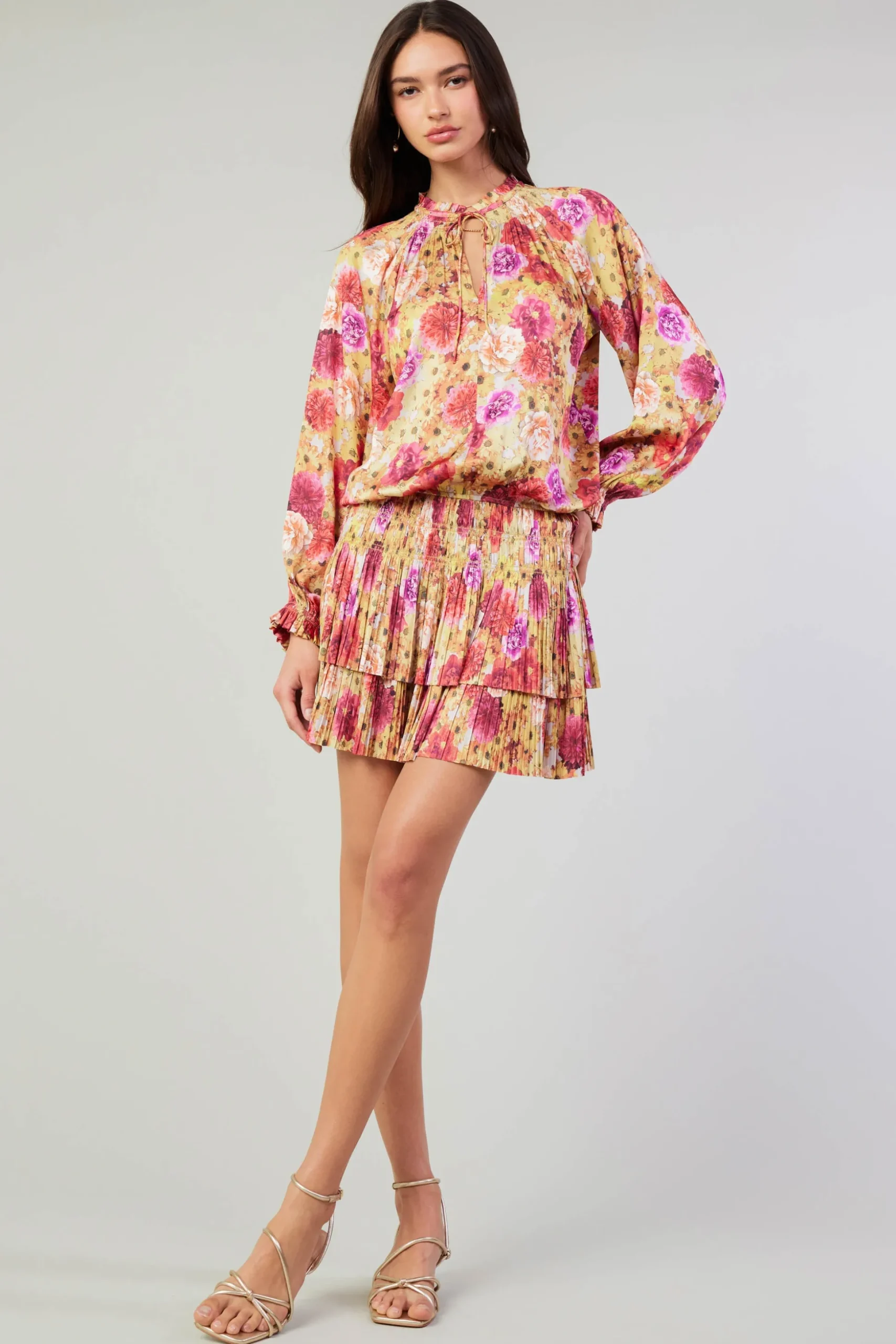 Aurelie Rose Mini Dress