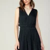 Aurora Crinkle Pleated Mini Dress