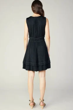 Aurora Crinkle Pleated Mini Dress