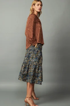 Autumn Split Neck Blouse