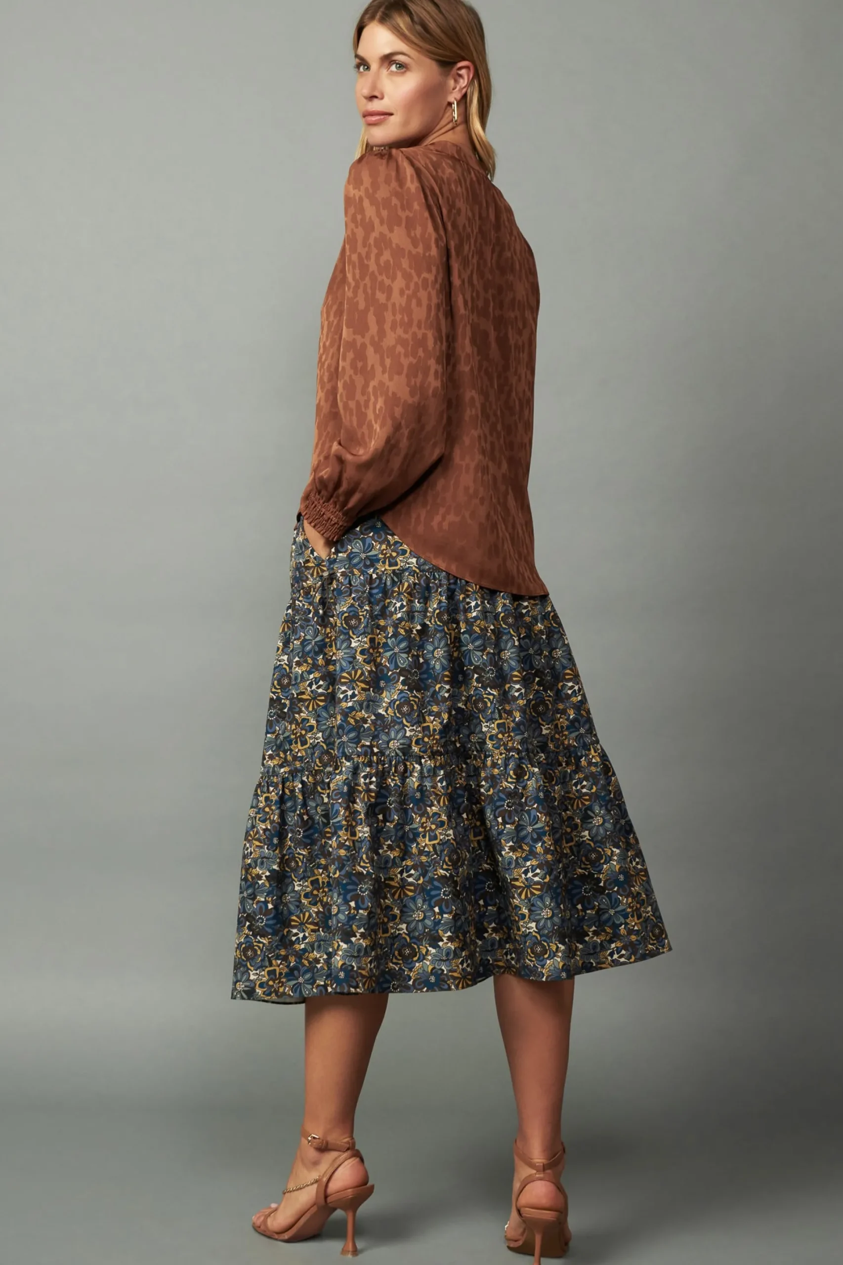 Autumn Split Neck Blouse