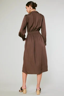 Belted Buttondown Shirt Dress