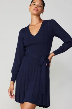 Belted Knit Mini Dress