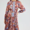Botanical High Neck Dress