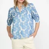 Botanical Jacquard Blouse