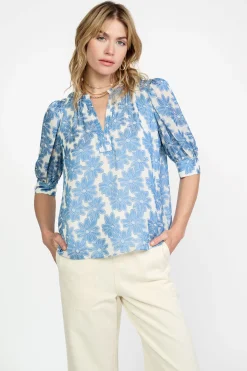 Botanical Jacquard Blouse