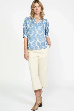 Botanical Jacquard Blouse