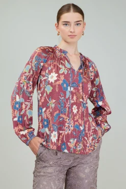 Botanical Pleated Blouse