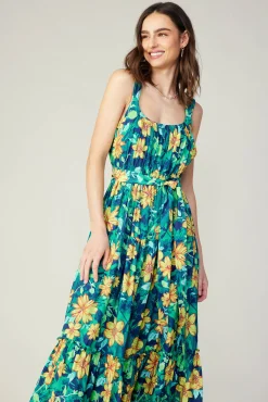 Botanical Tiered Ruffle Dress