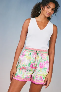 Botanical Watercolor Shorts