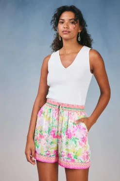 Botanical Watercolor Shorts