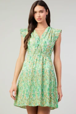 Briene Pleated Mini Dress