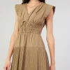 Briene Pleated Mini Dress