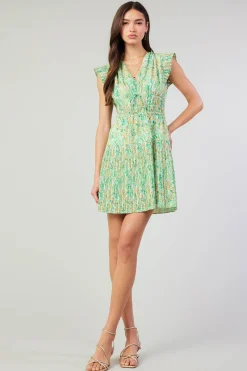 Briene Pleated Mini Dress