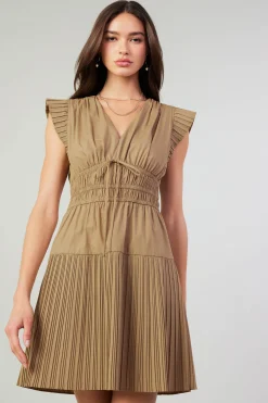 Briene Pleated Mini Dress
