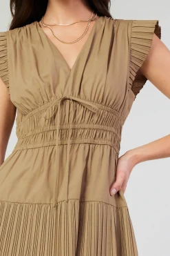 Briene Pleated Mini Dress