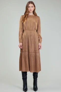 Bristol Pleated Midi Dress