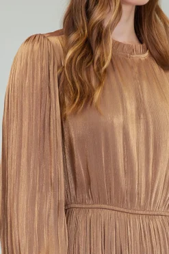 Bristol Pleated Midi Dress