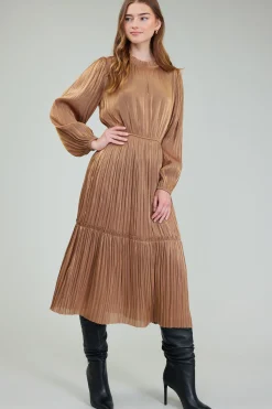 Bristol Pleated Midi Dress