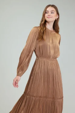 Bristol Pleated Midi Dress
