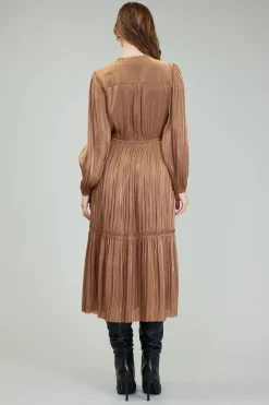 Bristol Pleated Midi Dress
