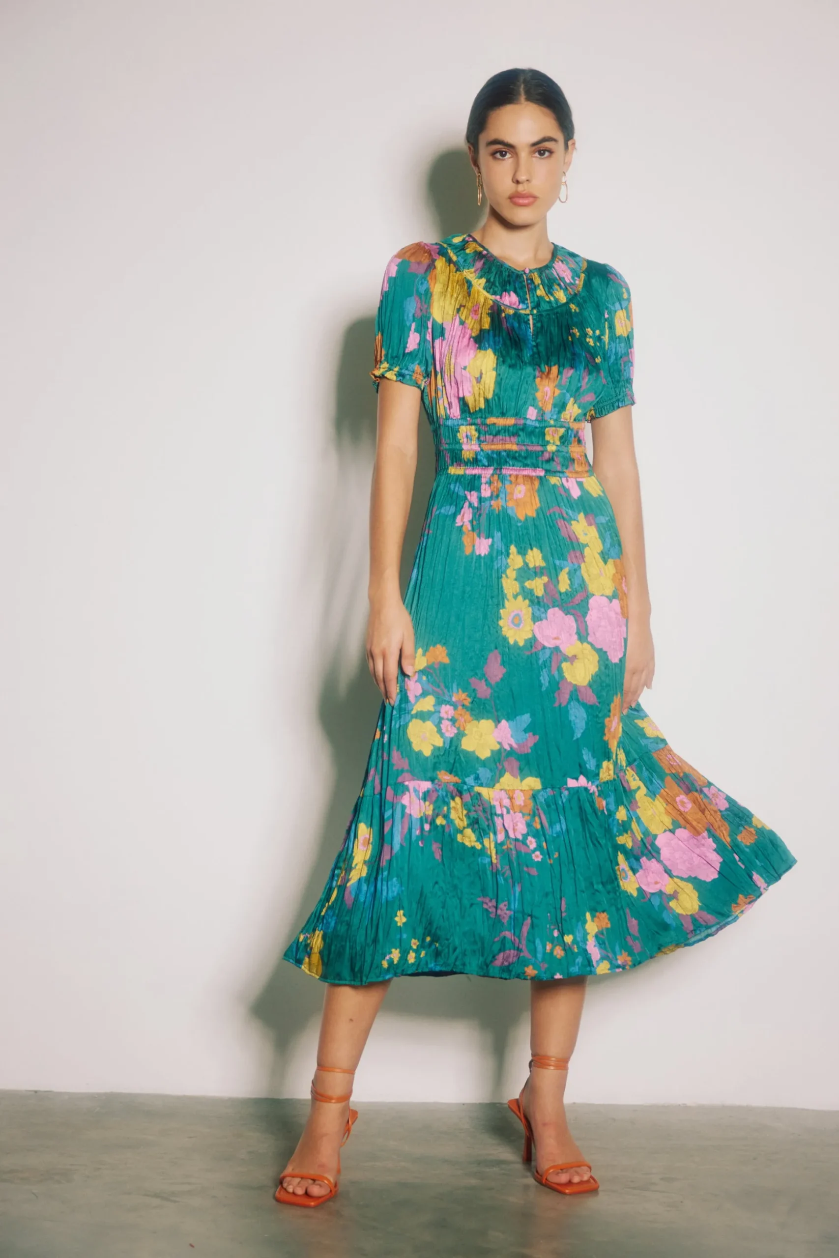 Brooklyn Floral Midi Dress