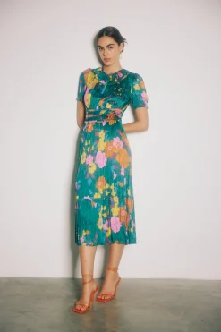 Brooklyn Floral Midi Dress