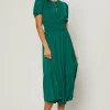 Brooklyn Pleated Midi Dress