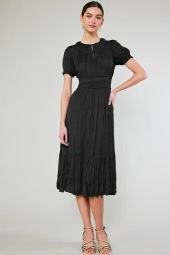 Brooklyn Pleated Midi Dress