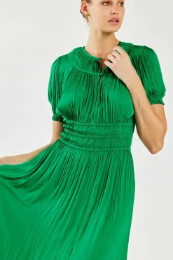 Brooklyn Pleated Midi Dress