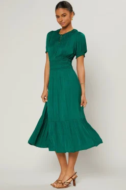 Brooklyn Pleated Midi Dress
