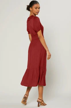 Brooklyn Pleated Midi Dress