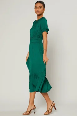 Brooklyn Pleated Midi Dress
