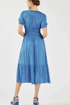 Brooklyn Pleated Midi Dress