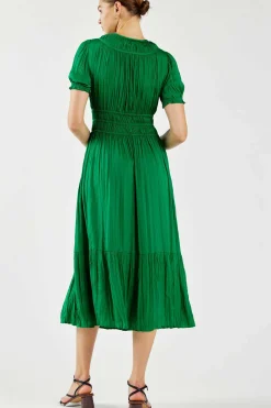 Brooklyn Pleated Midi Dress