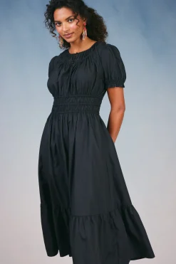 Brooklyn Poplin Midi Dress