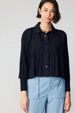 Button Down Pleated Top